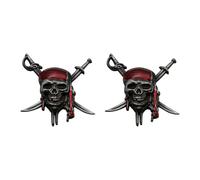 Zxfdsfdbnm 2. Calcomanía de calavera de metal individualizada para el exterior del coche, adhesivo desmontable con símbolo elevado, instalación rápida, calcomanía estereoscópica de larga duración para