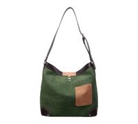 Zxfdsfdbnm Bolsa de hombro multiusos resistente al desgaste, amplio espacio de almacenamiento, múltiples secciones interiores para accesorios de oficina, libros, compras, bolsa de hombro, Green, One