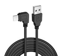 Zxfdsfdbnm Cable flexible extralargo de 3,5 metros con extremo recto de 90 grados para equipos de seguridad electrónica, cable de alimentación USB a tipo C