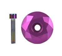 Zxfdsfdbnm Cubierta de aleación de aluminio para cuenco de bicicleta de montaña, tapa superior con tornillo para tubo de horquilla, auriculares, tapa para auriculares de bicicleta de montaña