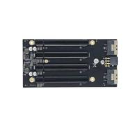 Zxfdsfdbnm Eficiente placa divisora PCIe4.0 X4X4X4X4 con dos entradas SFF 8654 8I para conexión de múltiples dispositivos y actualizaciones