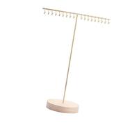 Zxfdsfdbnm Elegante soporte de collar de aleación estable con pulsera y pendientes para organización del hogar para uso diario