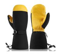 Zxfdsfdbnm Guantes de snowboard con forro grueso resistente al viento para actividades unisex, resistentes al viento, guantes de esquí térmicos para hombres y mujeres con agarre antideslizante
