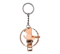 Zxfdsfdbnm Llavero portátil en miniatura para ratón, diseño resistente de hierro, para divertidos aperitivos, alivio del estrés y accesorio decorativo, llavero de trampa para ratones en miniatura