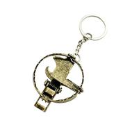 Zxfdsfdbnm Llavero portátil en miniatura para ratón, diseño resistente de hierro, para divertidos aperitivos, alivio del estrés y accesorio decorativo, llavero de trampa para ratones en miniatura