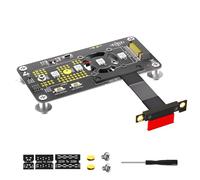 Zxfdsfdbnm NGFFs Key M Slot NVME HDD a PCIExpress PCIE3.0 1X Tarjeta Adaptadora con Cable de Extensión Rápida