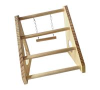 Zxfdsfdbnm Plataforma de gallina de madera fácil de mantener con parte inferior rectangular que detiene el giro y el crecimiento adecuado del pie del VIH para pollos en interiores