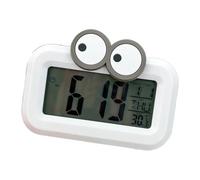Zxfdsfdbnm Relojes digitales para sala de estar con temperatura, fecha, luz nocturna, visualización de hora, reloj despertador eléctrico, alarma digital para dormitorios