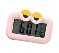 Zxfdsfdbnm Relojes digitales para sala de estar con temperatura, fecha, luz nocturna, visualización de hora, reloj despertador eléctrico, alarma digital para dormitorios