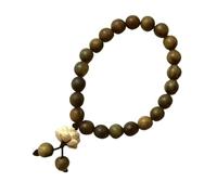 Zxfdsfdbnm Sofisticado temperamento nacional de joyería de madera con cuentas para mujeres con un toque de estilos nacionales