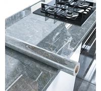 ZXFLOOR Papel tapiz autoadhesivo de mármol de 5m x 60cm de ancho, pegatinas de vinilo para pared, papel de Contacto impermeable para cocina, película decorativa para decoración del hogar