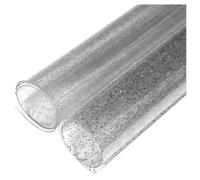 ZXFLOOR Rollo de 50 x 120 cm de Vinilo Transparente de PVC con Purpurina en Polvo para Hacer Bolsos de Bricolaje