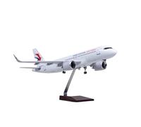 ZXGGASG Airplane Toys 1/80 Scale Eastern Airlines A320 Neo with Wheels Die-Cast Resin Aircraft Model Collectible Display Item For Collection and Display(No Light)