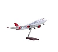 ZXGGASG Airplane Toys 47CM B747 Plane Aircraft British Diecast Airplanes W Wheel Landing Gear Hobby Display Model For Collection and Display(No Light)
