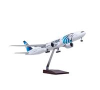 ZXGGASG Airplane Toys Scale 777 B777 Aircraft Egypt Model W Wheel Landing Gear Diecast Resin Plane Decor Desktop Display For Collection and Display(No Light)