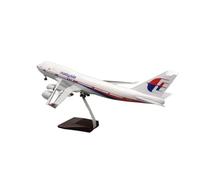 ZXGGASG Airplane Toys Scale Malaysia 747 Airplanes Wheel Landing GearsResin Diecast Aircraft Model Machine For Collection and Display(with Light)