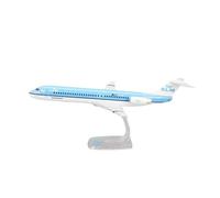 ZXGGASG Die-Cast Metal Aircraft 1:100 Scale For Dutch Fokker FK-100 ABS Assembly Airplane Model Display Collection Gifts Fans For Collection and Display