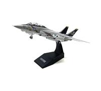 ZXGGASG Die-Cast Metal Aircraft 1/100 Scale For F-14 Tomcat Fighter Model Diecast Military Missile Bomber Adult Collection Ornament For Collection and Display