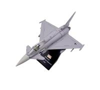 ZXGGASG Die-Cast Metal Aircraft 1:100 Scale For German Air Force Iron Crusade Typhoon EF2000 Eurofighter Plane Model Metal Die-Cast For Souvenir For Collection and Display