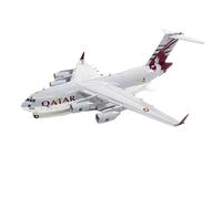 ZXGGASG Die-Cast Metal Aircraft 1:200 Scale For C-17 Qatar Replica Transport Aircraft Plane Model For Collection and Display