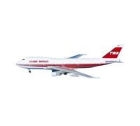 ZXGGASG Die-Cast Metal Aircraft 1:400 Scale For TWA B747-100 Diecasts Craft Desktop Decoration Model Airplanes For Collection and Display