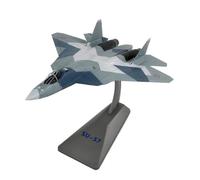 ZXGGASG Die-Cast Metal Aircraft 1:72 Scale For Zhuhai Airshow Russian Air Force SU-57 Stealth Fighter Finished Cutting Cracks Painting Aircraft Model For Collection and Display