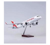 ZXGGASG Die-Cast Metal Aircraft 1/80 Scale For Arabia Airlines A320 Neo with and Wheels Die-Cast Resin Aircraft Model Display Item For Collection and Display(with Light)