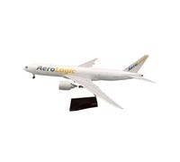 ZXGGASG Die-Cast Metal Aircraft 43cm 1/142 Scale Model Airplane Toy For B777-200 Aerologic Airlines Transport Diecast Resin Plane Display For Collection and Display