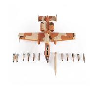 ZXGGASG Die-Cast Metal Aircraft Diecast 1:144 Scale For Air Force A10 Warthog Attack 1990 Desert Storm Operation A-10 Aircraft Model For Collection and Display