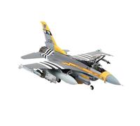 ZXGGASG Die-Cast Metal Aircraft Diecast F16 Model 1/72 Scale For F16C Aircraft Airplane Fighter Falcon Model Yellow Gray For Collection and Display