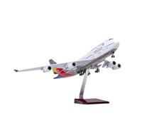 ZXGGASG Die-Cast Metal Aircraft For B747 Asiana Aircraft Model 47cm 1:157 Scale Set Air Force Resin Collection Plane Adult Collection Ornament For Collection and Display(No Light)