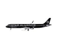 ZXGGASG Die-Cast Metal Aircraft Models Diecast 1:400 Scale For New Zealand A321neo Star ZK-OYB Aircraft Simulation Souvenir Hobby Decoration For Collection and Display