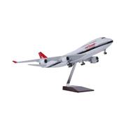 ZXGGASG Diecast Toys 1/150 Scale Airplane B747 Swissair Airline Model Aircraft with Wheel Landing Gear For Collection and Display(No Light)