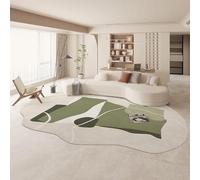 ZXGGASG Large Abstract Art Soft Non Slip Area Rugs for Living Rooms and Bedrooms Irregular Shaped 100x160cm