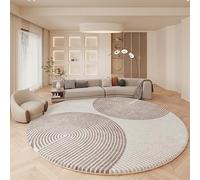 ZXGGASG Large Round Area Rug Living Soft and Fluffy Carpet Ideal for Bedroom or Kids Room Water Absorbent Floor Mat 160cm Diameter