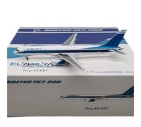 ZXGGASG Replica Aircraft Models 1:400 11CM Luxury Scale Aircraft Collectible Model For EL AL B757-200 4X-EBT Static Display Airplanes Miniature Airplane Model