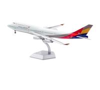 ZXGGASG Replica Aircraft Models 35CM 1/200 For Asiana Airlines B747-400 HL7428 Flap Version Accurate Scale Model Airplane Replica For Aviation Fans Miniature Airplane Model