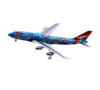 ZXGGASG Replica Aircraft Models 35CM 1/200 Large Scale Model Collectible Airplane For Qantas B747-300 VH-EBU Aircraft Aviation Display Piece Miniature Airplane Model