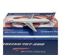 ZXGGASG Replica Models 1:400 Highly Detailed For British Airways B757-200 G-BIKB Chelsea Rose Aircraft Airliner Miniature Airplane Model