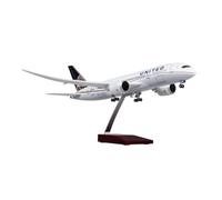 ZXGGASG Static Aircraft Model 43cm 1/130 For United Airline B787 Aircraft Model Diecast Resin Scale Plane Model Office Ornaments(No Light)