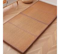 ZXGGASG Thickened 5CM Japanese Rattan Floor Mats Foldable Area Rug Bedroom Living Yoga Room Camping - Versatile Carpet for All Seasons