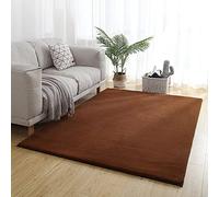 ZXGGASG Ultra Soft Faux Rabbit Fur Area Rug for Living Room and Bedroom Large Anti Slip Luxury Fluffy Carpet in Brown 200x400cm