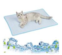 ZXGRfdefa Cama para Mascotas, Almohadilla Lavable portátil Mantener Fresco, Rejilla/Suelo/sofá/Cama(Blue,XL)