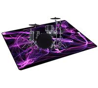ZXHH Alfombras Acusticas Alfombra Bateria Electronica Alfombra para Bateria Acustica Alfombras De Batería para Instrumentos Musicales Alfombrillas Antideslizantes Insonorizada (80CM - 200CM)