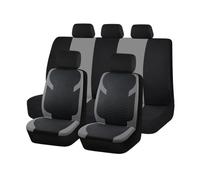 ZXHHXEB Fundas Asientos Coche,para Opel Olympia Ascona Calibra Vectra Zafira Cómodo Transpirable Delanteros y Traseros Coche Cubreasientos,Fundas Coche Antideslizantes,Grey