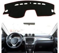 ZXHHXEB Fundas Salpicadero,para Suzuki Vitara 2015 2016-2019 2020 2021 2022 Salpicadero Coche Evitar Almohadilla Ligera Alfombra Anti-UV,Alfombrillas Antideslizantes Cubierta Tablero,Black Edge