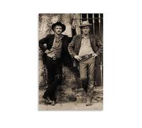 ZXHJDS Butch Cassidy And The Sundance Kid: Póster impermeable para decoración de pared, sala de estar, baño, cocina, multifuncional, impresión moderna, fácil de limpiar, regalos decorativos, 60 x 90