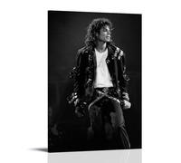 ZXHJDS Michael Jackson - Póster impermeable para decoración de pared, sala de estar, baño, cocina, multifuncional, moderno, fácil de limpiar, regalos decorativos, 40 x 60 cm, estilo marco