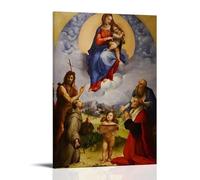ZXHJDS Póster impermeable de la capilla sixtina de Miguel Ángel, decoración de pared, sala de estar, baño, cocina, multifuncional, moderna, fácil de limpiar, regalos decorativos, 40 x 60 cm, estilo