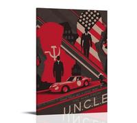 ZXHJDS Póster impermeable de The Man from U.N.C.L.E. Decoración de pared, sala de estar, baño, cocina, multifuncional, moderno, fácil de limpiar, regalos decorativos, 30 x 45 cm, estilo marco